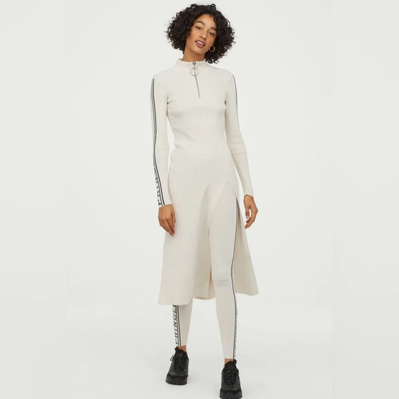 Pringle x H&M Knit Long Sleeve Midi Dress Size Large - Picture 1 of 11